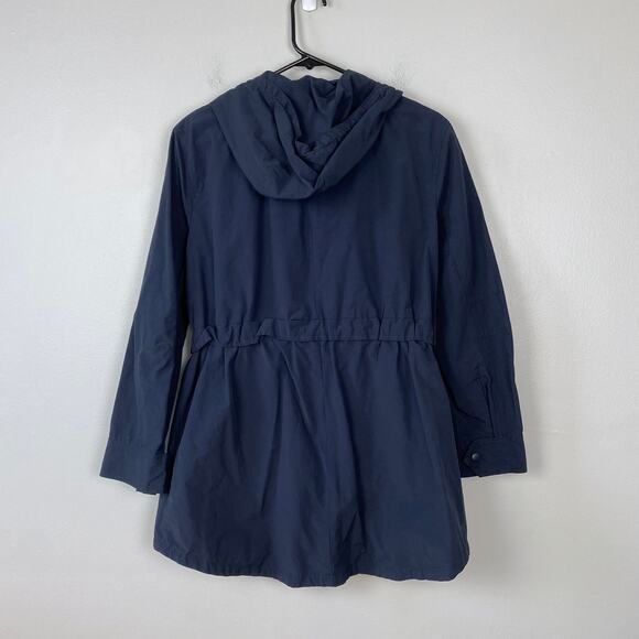 J. Crew Perfect Lightweight Jacket Water Resistant Defined Waist Navy Size XS - Picture 6 of 9